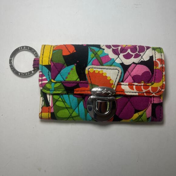 Vera Bradley Women's Va Va Bloom Floral Print Quick Swipe ID Wallet - Picture 1 of 5